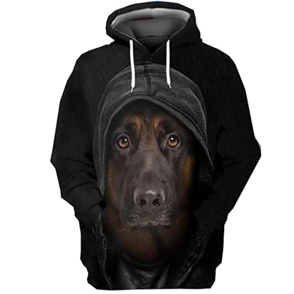 3D Graphic Printed Hoodies Dog