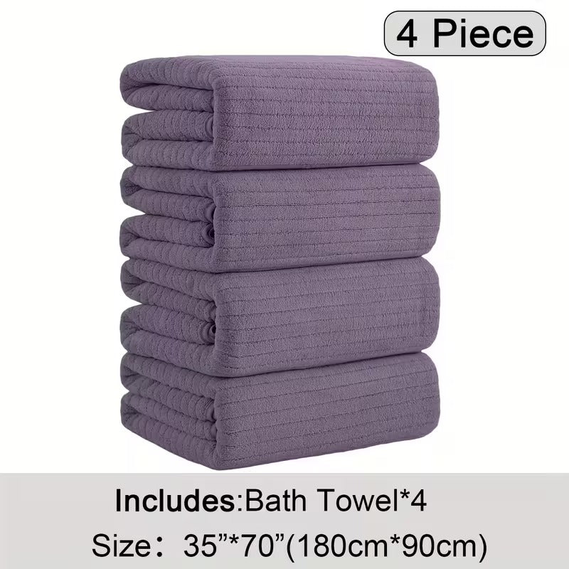 4 pack oversized bath towels set 35 x70 extra large towel