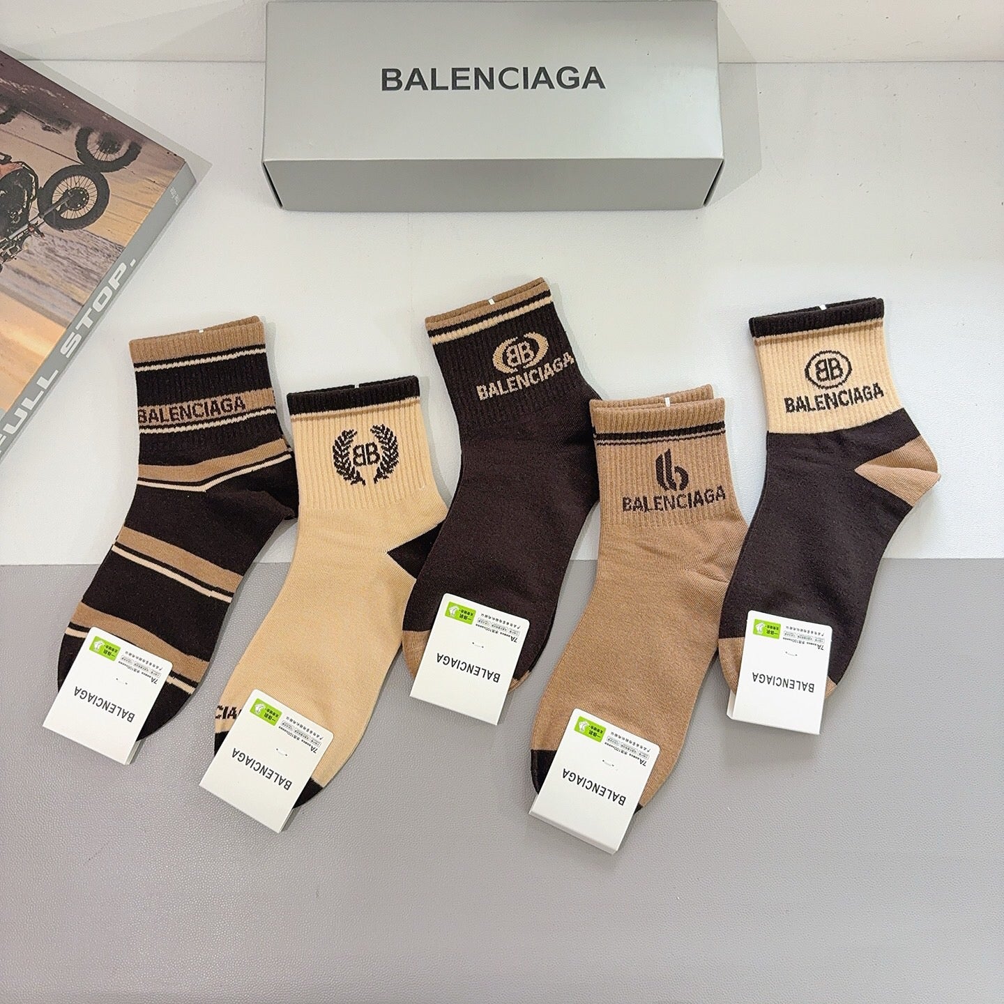 5-Pair Comfort Socks Set (1 BOX)-38