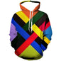 3D Graphic Printed Hoodies Geometric Patterns