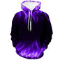 3D Graphic Printed Hoodies Flame