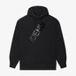 BLACK Print Hoodie