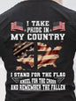 3D Graphic Take Pride In My Country Short Sleeve Casual Shirts