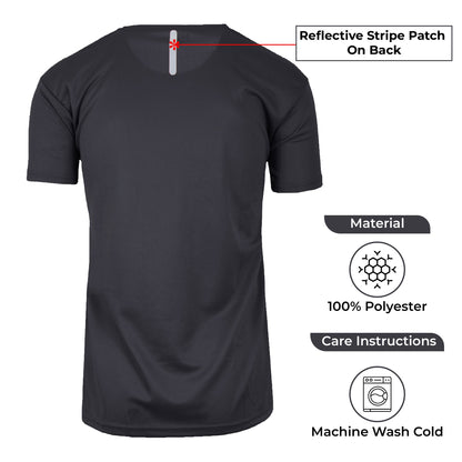 4-Pack Men's Short Sleeve Moisture-Wicking Quick Dry Performance Crew Neck Tee (S-2XL)