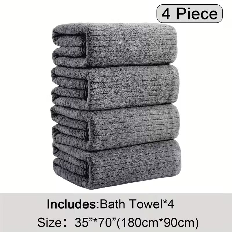 4 pack oversized bath towels set 35 x70 extra large towel