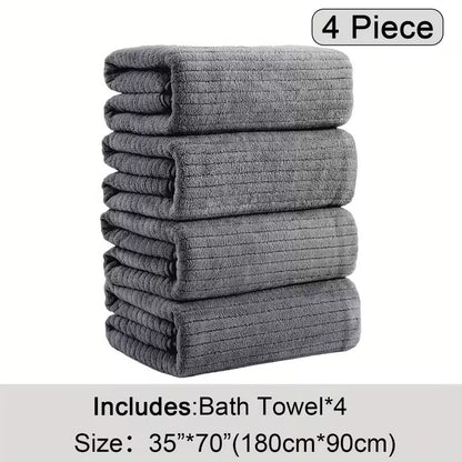 4 pack oversized bath towels set 35 x70 extra large towel