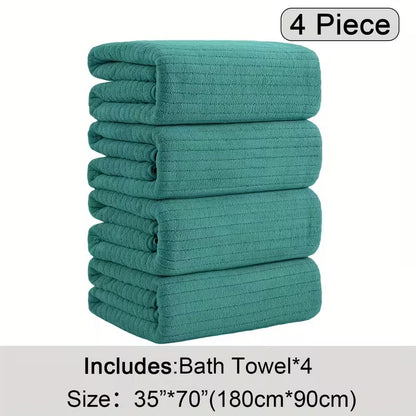 4 pack oversized bath towels set 35 x70 extra large towel