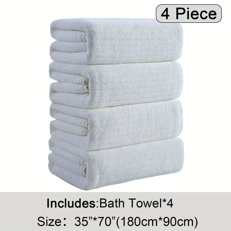 4 pack oversized bath towels set 35 x70 extra large towel