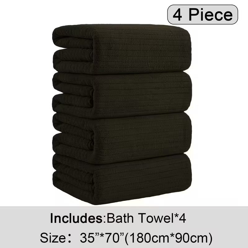 4 pack oversized bath towels set 35 x70 extra large towel