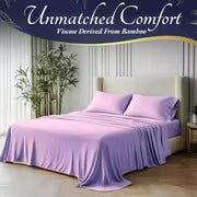 4pcs bamboo cooling bedding extra deep pocket breathable