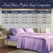 4pcs bamboo cooling bedding extra deep pocket breathable