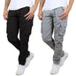 2-Pack Men's Flex-Stretch Cotton Cargo Pants – Comfortable, Durable & Versatile (31-Inch Inseam)