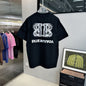 Double B Inverted Letter Print T Shirt
