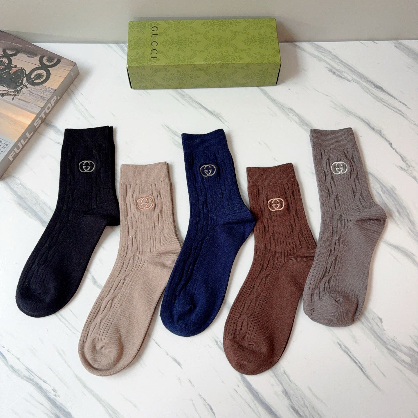 5-Pair Comfort Socks Set (1 BOX)-35