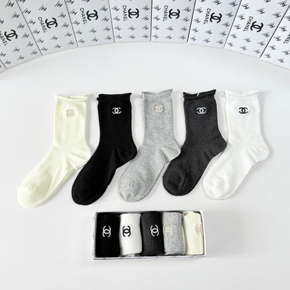5-Pair Comfort Socks Set (1 BOX)-74