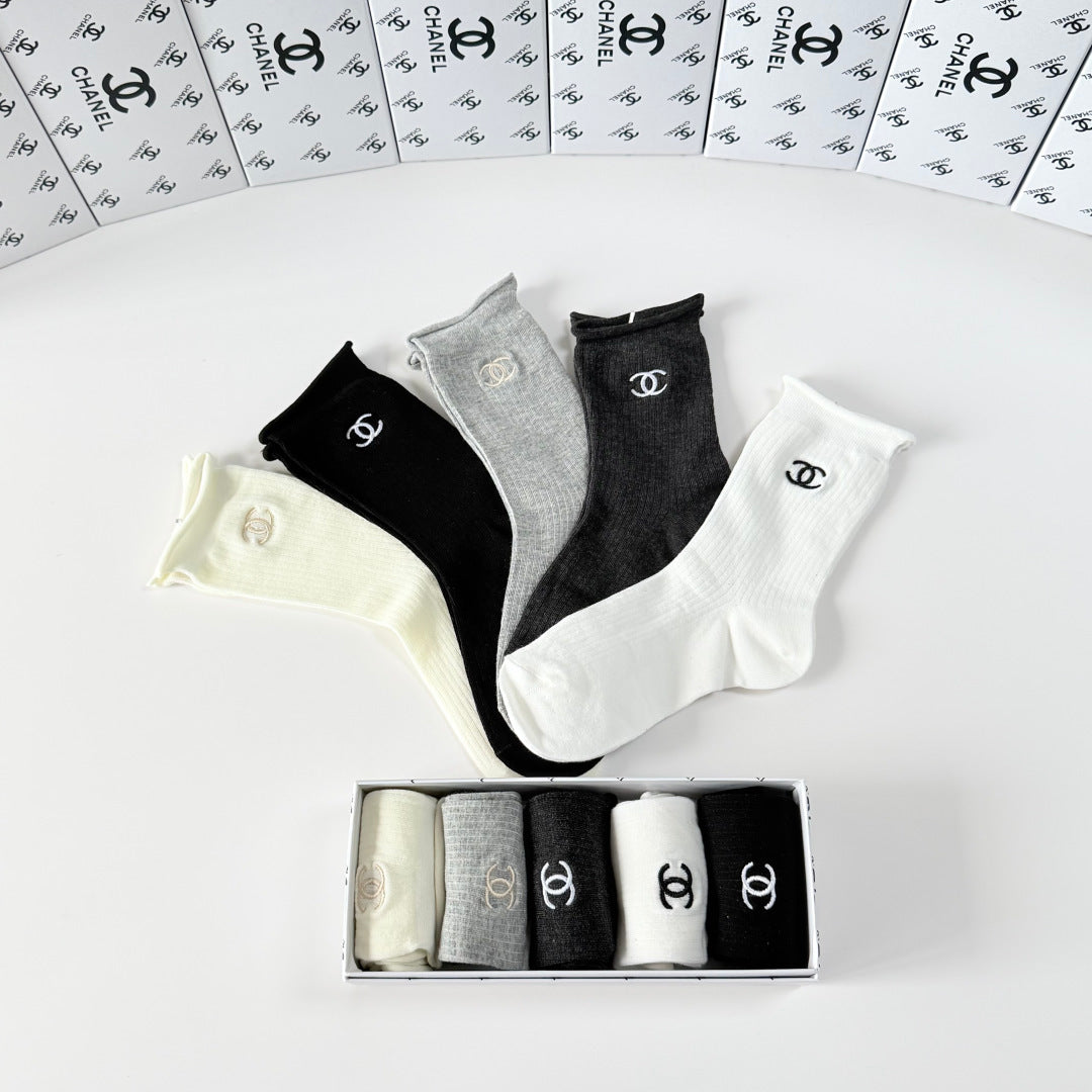 5-Pair Comfort Socks Set (1 BOX)-74