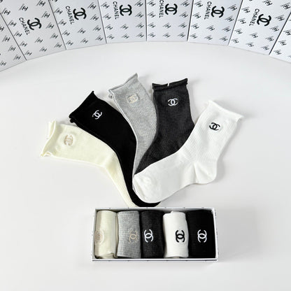 5-Pair Comfort Socks Set (1 BOX)-74