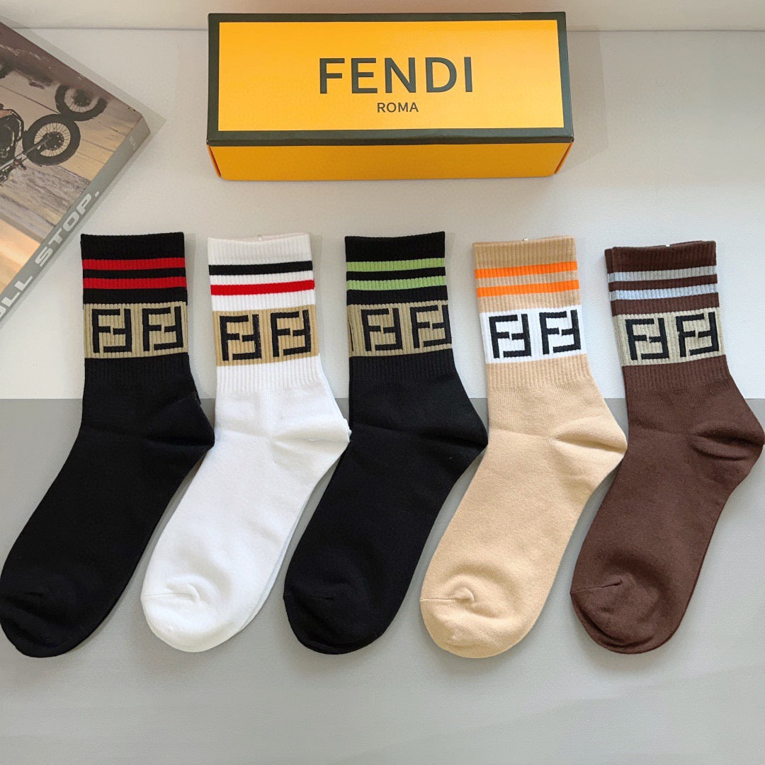 5-Pair Comfort Socks Set (1 BOX)-93
