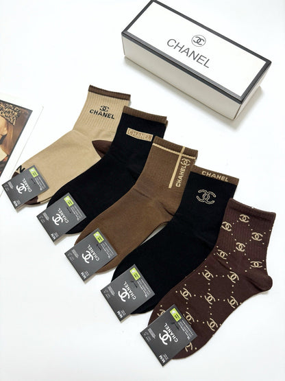 5-Pair Comfort Socks Set (1 BOX)-123