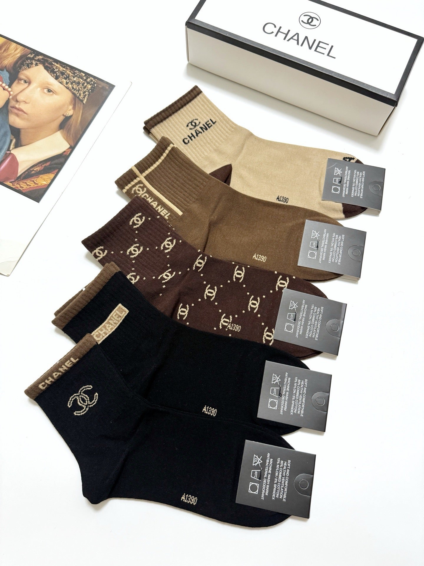 5-Pair Comfort Socks Set (1 BOX)-123