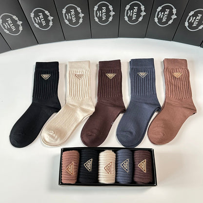 5-Pair Comfort Socks Set (1 BOX)-156